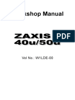 Hitachi Zaxis 40u 50u Excavator Workshop Service Repair Manual