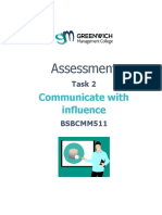 Communicate with influence assessment