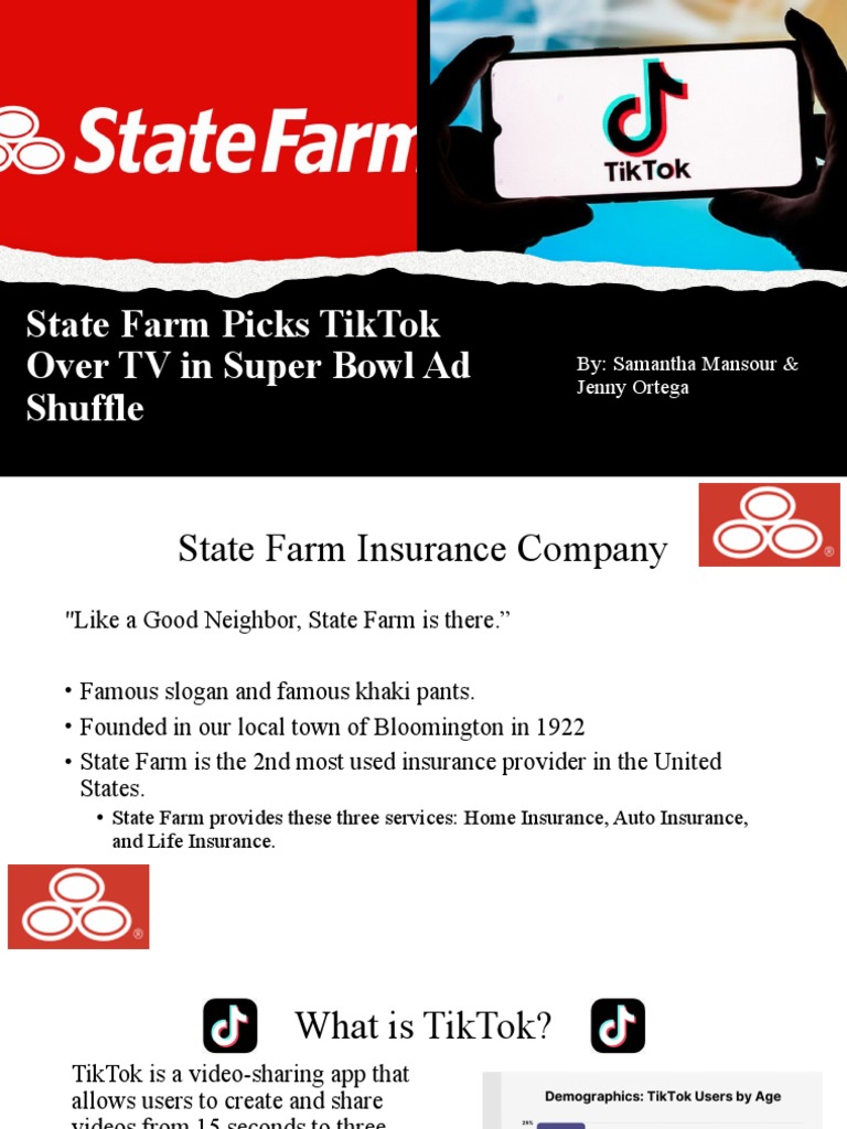 State Farm Picks Tiktok Over TV in Super Bowl Ad Shuffle By Samantha