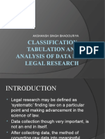 Classification, Tabulation and Data Analysis