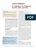 Practice Guidelines: Tuberculosis: Guidelines For Diagnosis From The ATS, IDSA, and CDC