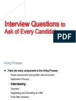 Interview Questions and Hiring Process