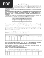 Propositional Equivalences: P P P P P