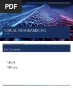 Visual Programming: Lecture # 13