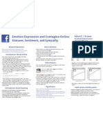 Emotion Expression and Contagion Online: Statuses, Sentiment, and Sympathy