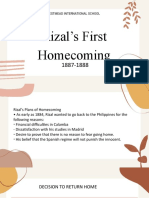 Rizal's First Homecoming: Westmead International School