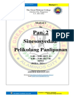 PAN 2. Sinesosyedad Pelikulang Panlipunan