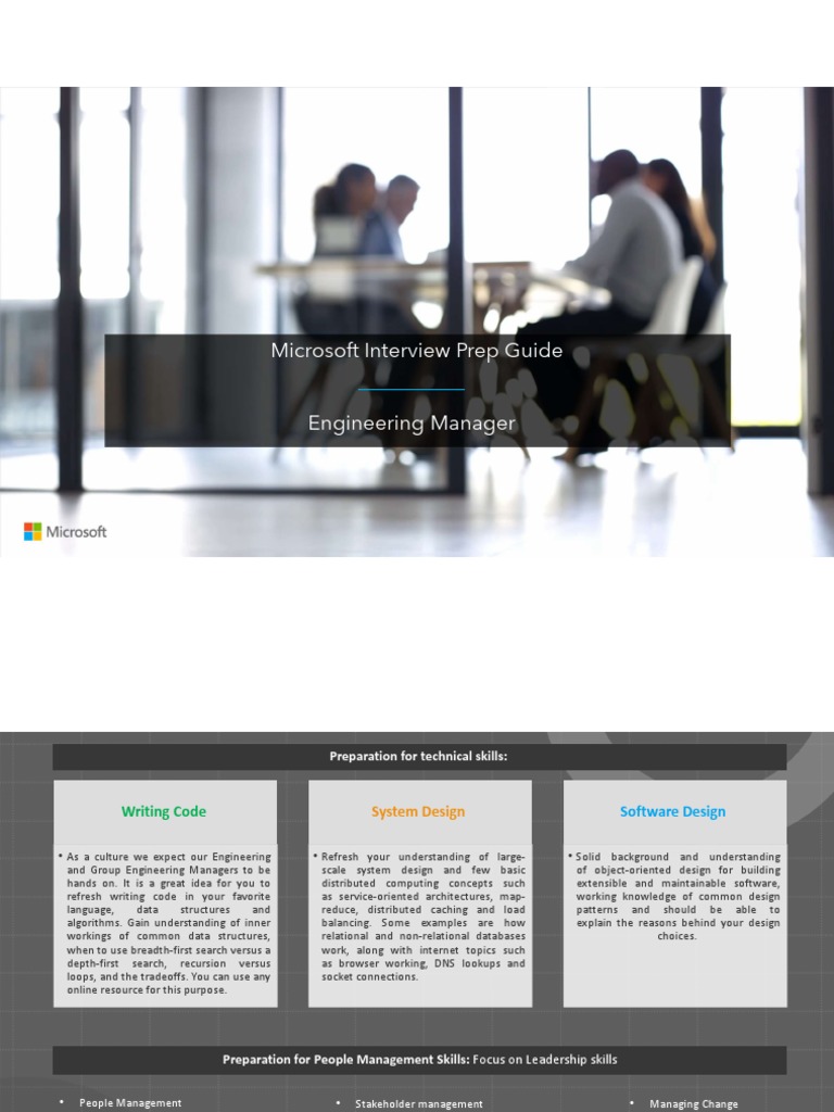 Microsoft Interview Prep for Managers | PDF