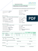 Factura Electrónica de Venta de Mandato: Representación Gráfica