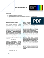 Determinacion de La Constante de Planck