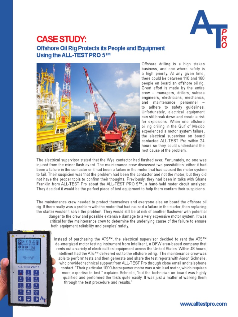 Oil Rig Case Study English | PDF | Offshore Drilling | Electrical ...