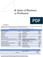 Profits & Gains of Business or Profession