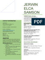 Jerwin Elca Samson: Contact Information