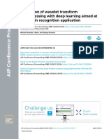 Evaluation of Wavelet Transform Preprocessing With Deep Learning Aimed at Palm Vein Recognition Application