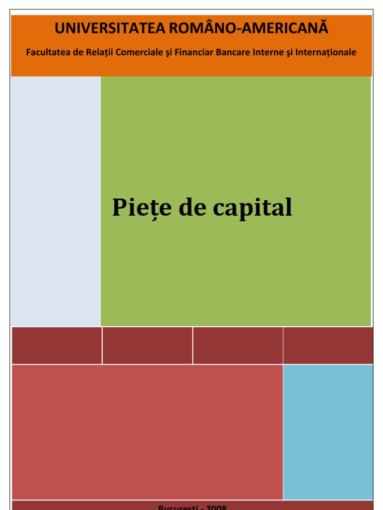 Sinteza Piete de Capital PDF