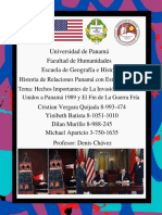 Universidad de Panama (UP) - HRPE-Trabajo Semestral-Hechos Importantes de La Invasion de Estados Unidos A Panama 1989