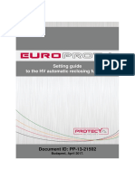 Setting Guide To The HV Automatic Reclosing Function: Document ID: PP-13-21502