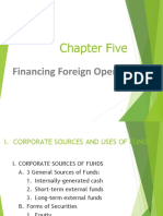 Chapter Five: Financing Foreign Operations