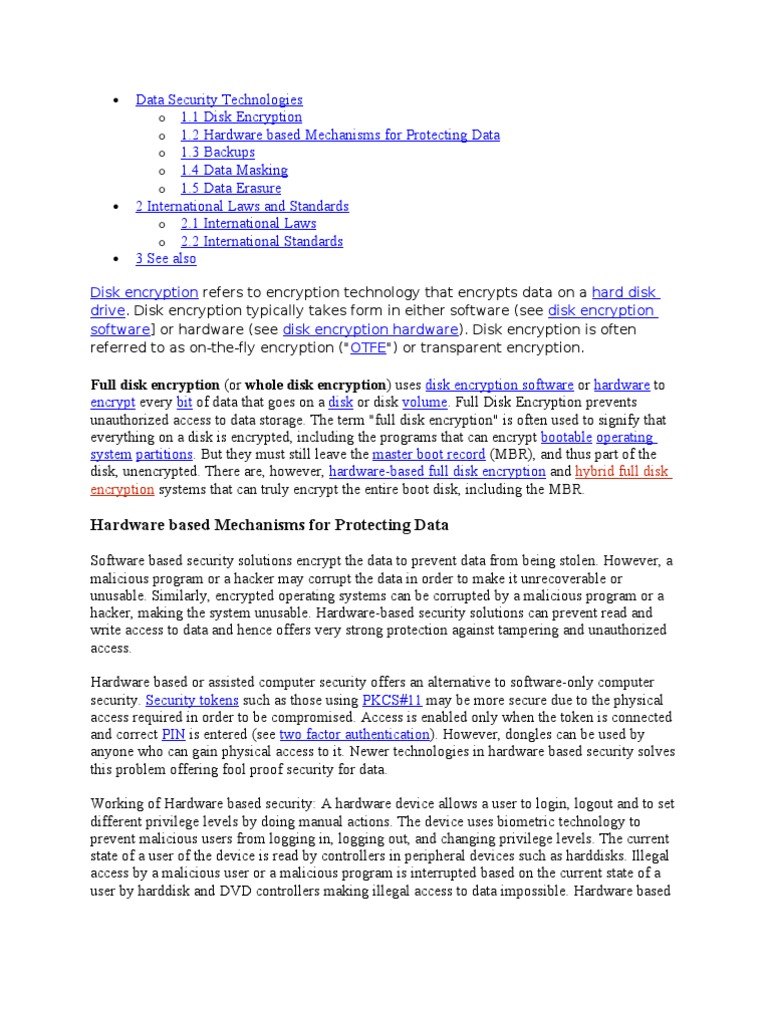 Data Security Technologies | PDF | Backup | Computer Data