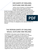 The Patron Saints of England, Wales, Scotland and Ireland
