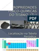 Propriedades físico-químicas do titânio