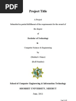 Project Report Format