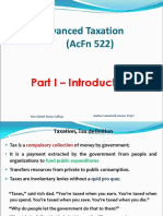 Part I Introduction To Taxation
