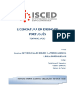 Texto de Apoio - Modulo de Ensino Do Portugues III-2021
