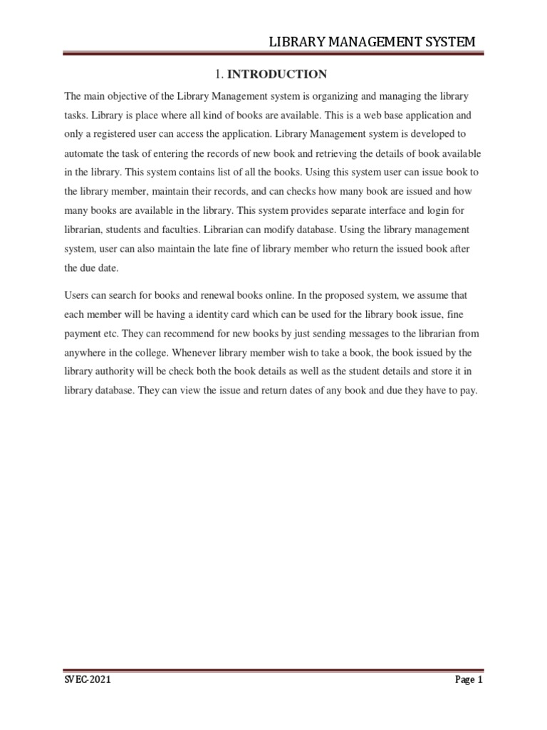 Online Library Management System Overview | PDF | Software Testing ...