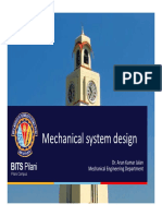 Mechanical System Design: BITS Pilani