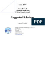 (VCE Further) 2007 VCAA Unit 34 Exam 1 Kilbaha Solutions.
