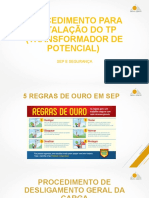 Procedimento para Instalação Do TP (Transformador de