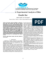 Theoretical & Experimental Analysis of Bike Handle Bar