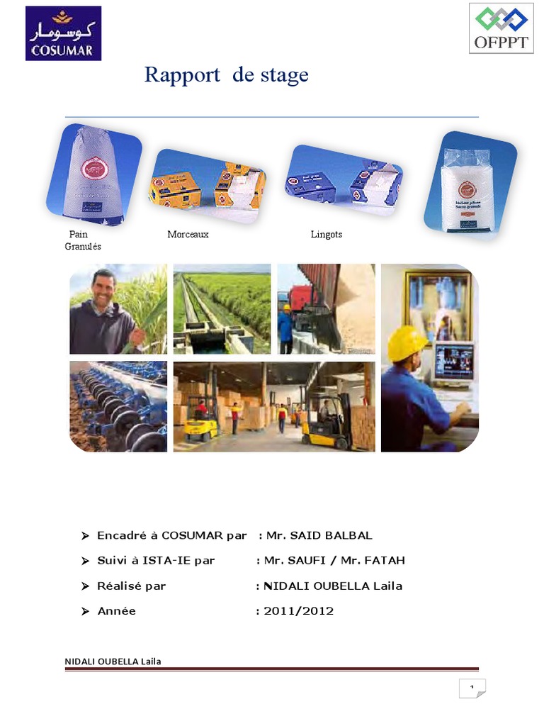 Rapport de Stage chez COSUMAR 2011-2012 | PDF | Chaux