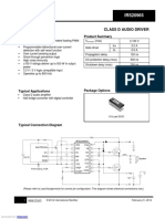 Features Product Summary: Class D Audio Driver