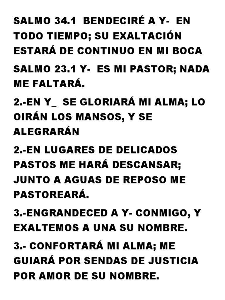Salmo 34 23 | PDF | Religión y espiritualidad | Poesía