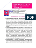 Manual de legislación de la carne y productos cárnicos