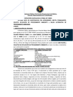 Imputacion Caso 1403654 Procedimiento Inmediato y Abreviado Robo