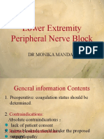 Lower Extremity Peripheral Nerve Block: DR Monika Mandal