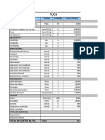 Costos de Producción de Rubros Agrícolas