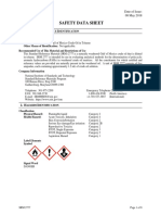 Safety Data Sheet: Date of Issue: 08 May 2018