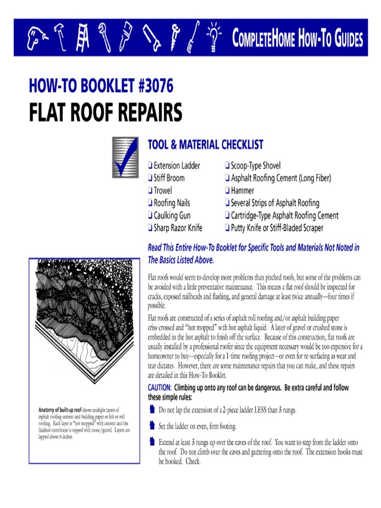 Flat Roof Repairs Pdf