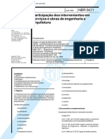 NBR 05671 - 1990 - Participação Dos Intervenientes Em Serviços e Obras de Engenharia e Arquitetur