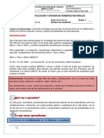 Guía #7 - Multiplicación y División de Números Naturales