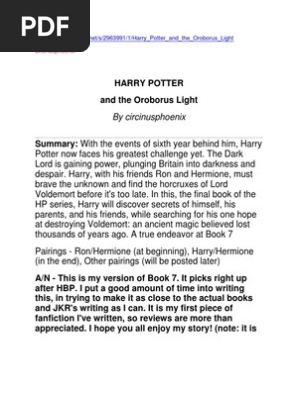 Harry Potter - The Oroborus Ligh