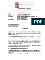 Sentencia Del Exp. #734-2017 (Feminicidio, Tentativa, Actos Preparatorios y Ejecución, Indicios, Coherencia Interna y Externa Del Testimonio)