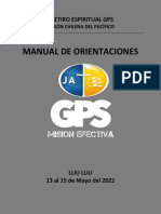 Manual de Orientaciónes 1er Retiro Espiritual de GPS MCHP