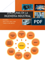 Disciplinas en La Ingeniería Industrial