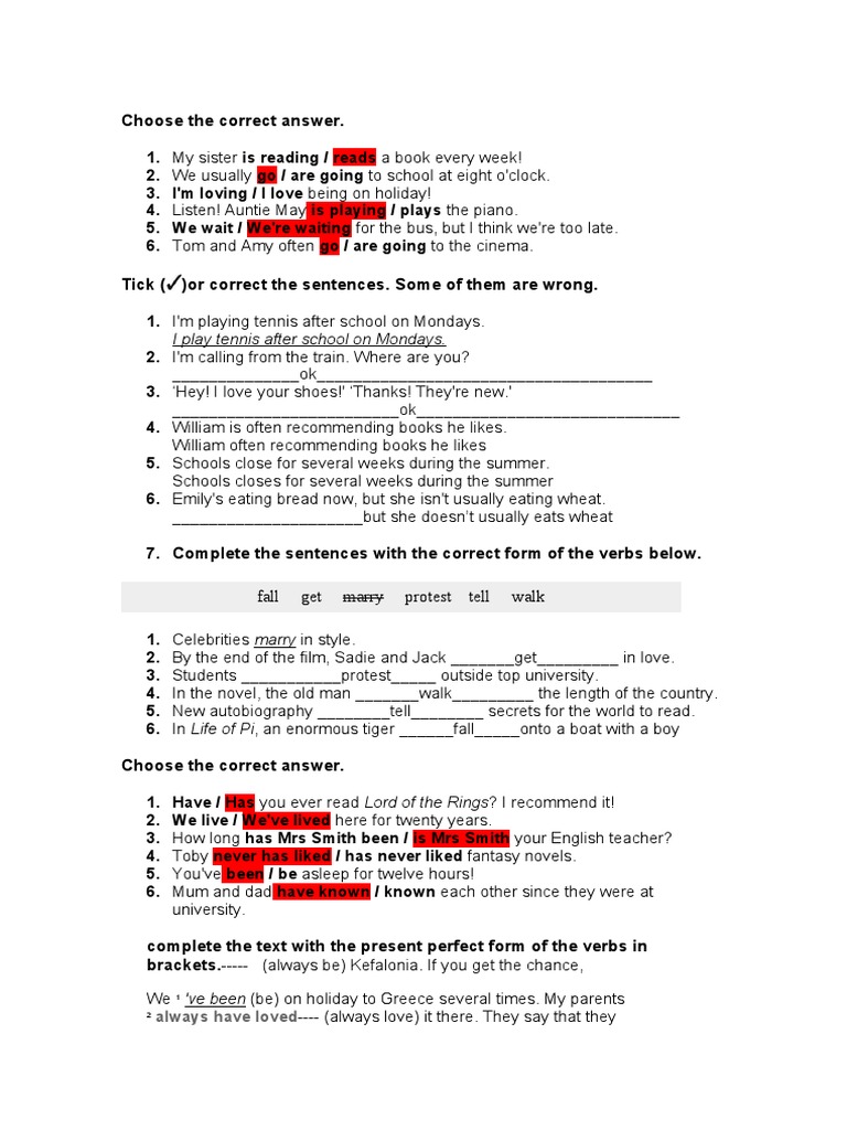 Grammar Practice and Exercises | PDF