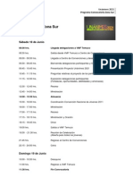 Programa Convocatoria Zona Sur